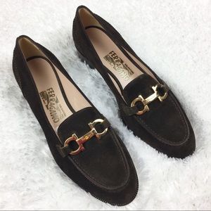 Salvatore Ferragamo Suede Loafers